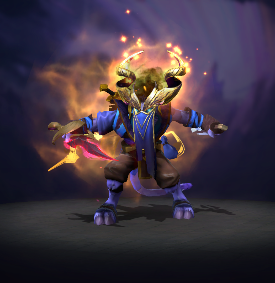 Riki - Golden Edict of Shadows + Golden Shadow Masquerade + Shifty's Shortblade